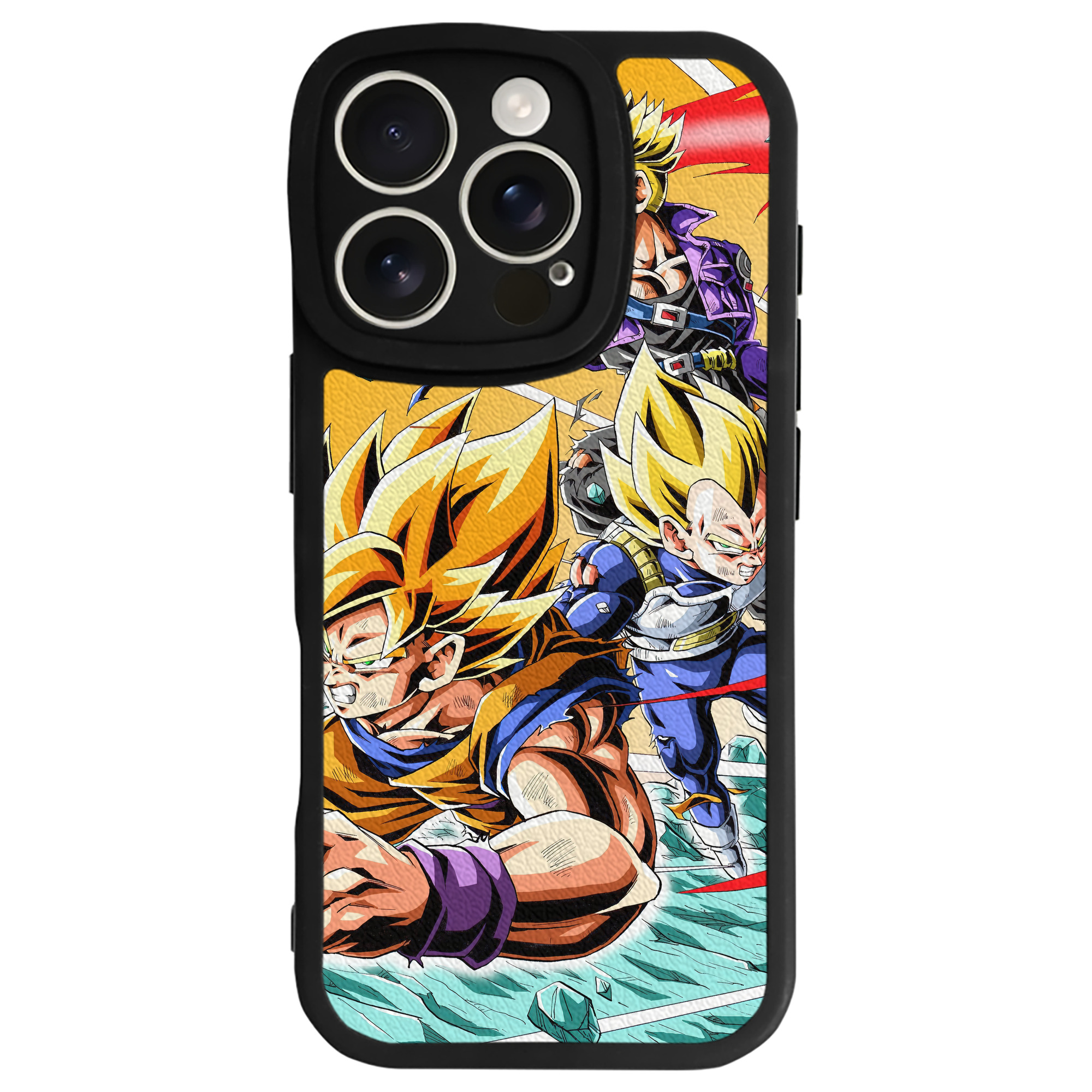 （画像用） ドラゴンボール DRAGON BALL 【iPhone 16シリーズ対応】シリコンスマホケース（レザー調） 材質：シリコン
